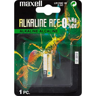 Maxell batterier, SN (LR1), Alkaline, 1,5V, 1-pack