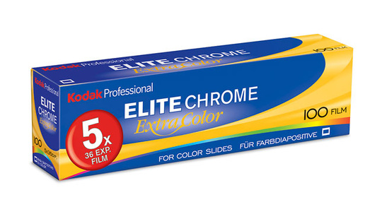 Kodak Elite Chrome Extra 100 135/36 5 pack SLUTSÅLD!