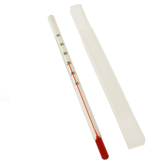 Termometer - small b/w thermometer without mercury, blisterpack