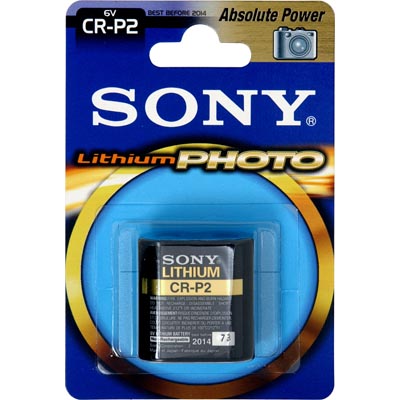 SONY/PANASONIC CR-P2 Lithium Photo batteri 6Volt 1-pack
