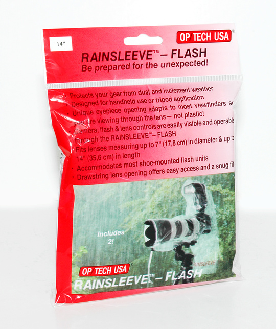 Regnskydd/Snöskydd OP/TECH kamera blixt Rainsleeve 2 pack