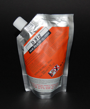 Filmframkallare D512 (512/RLS/Cube XS) 330ml Softpack -SLUTSÅLD