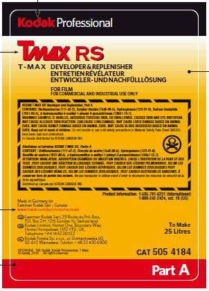 KODAK T-MAX 2X25L Developer & Replenisher