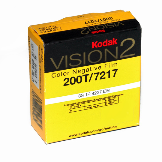 KODAK VISION3 200T Color Negative Film | 50 ft Super 8 Cartridge