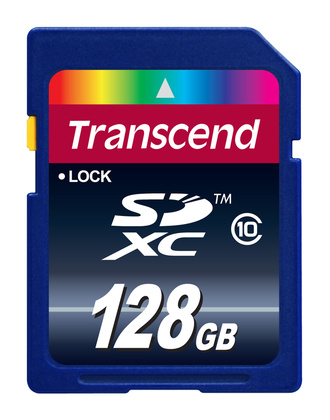 Minneskort SDXC 128GB TRANSCEND Class 10