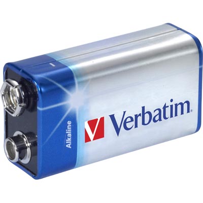 Verbatim batteri, 9V/6LR61, Alkaliskt, 1-pack