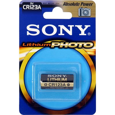 SONY/PANASONIC CR123A Lithium Photo batteri 3Volt 1-pack