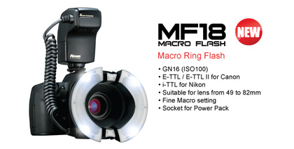 Ringblixt till Canon NISSIN MF18
