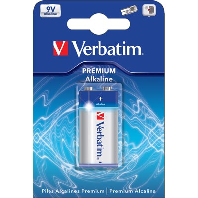 Verbatim batteri, 9V/6LR61, Alkaliskt, 1-pack