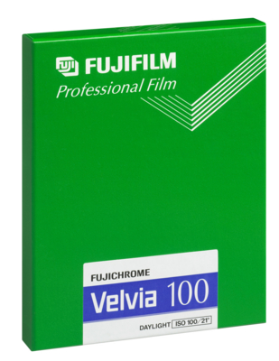 Fujifilm Velvia 100 4x5" 20 Blad