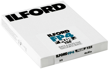 Bladfilm - ILFORD FP4 plus 4x5" 25 blad