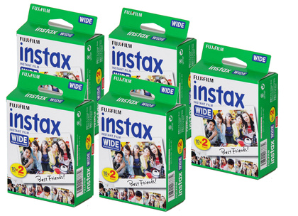 Fujifilm Instax Wide Film ISO 800 5st 2-pack - 100 bilder