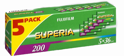 Fujifilm Superia 200 135/36 5 pack