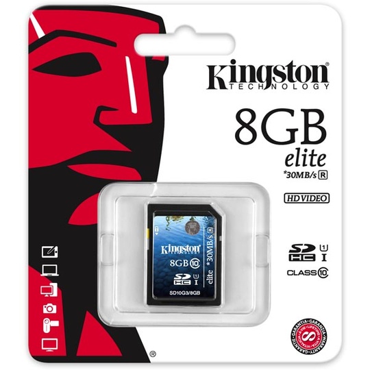 Digital filmrulle, SDHC, 8GB, UHS-I Ultimate, Class 10, G3 - (SD10G3/8GB)