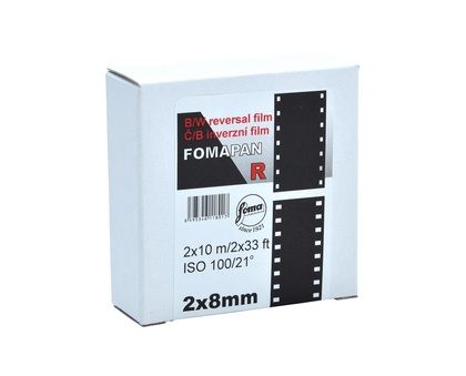 Fomapan R 100 Dubbel 8mm Double 8 10m Spole