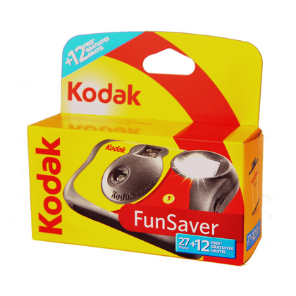 Kodak Engångskamera 800 ASA film & blixt  27+12 Fun Saver - SLUTSÅLD!