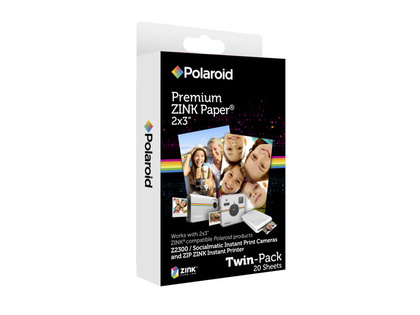 POLAROID INSTANT ZINK MEDIA 2X3  20 Blad