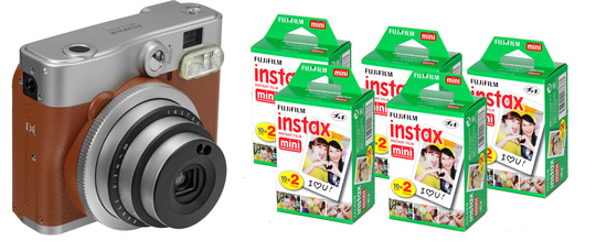 BröllopsKiT - Fujifilm Instax Mini 90 brown Neo Classic inkl. 100 bilder - SLUTSÅLD!