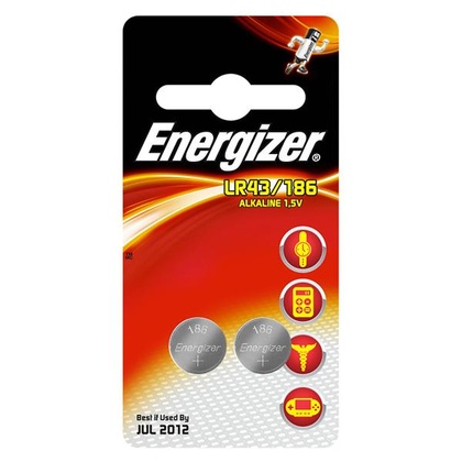 Knappcellsbatterier - Energizer LR43/186 2pk