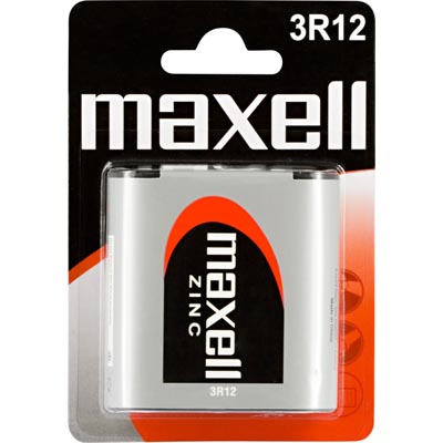 Maxell 3R12 Zinc batteri, 4,5V, 1-pack