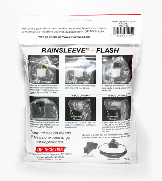 Regnskydd/Snöskydd OP/TECH kamera blixt Rainsleeve 2 pack