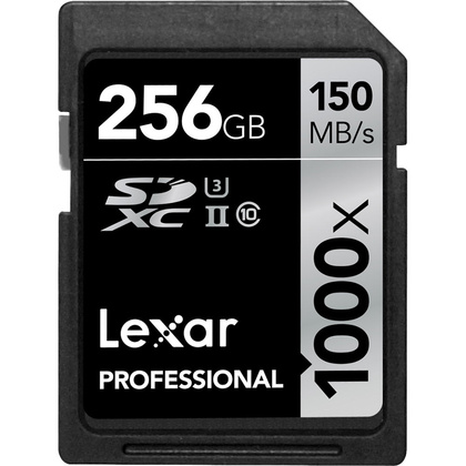 Lexar SDXC Card 256GB 1000x Professional UHS-II