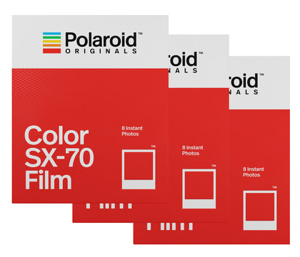 POLAROID  COLOR FILM FOR SX-70 3-pack - SLUTSÅLD!