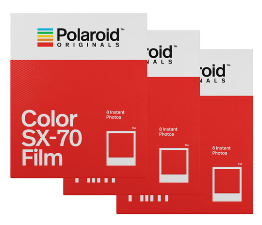 POLAROID  COLOR FILM FOR SX-70 3-pack