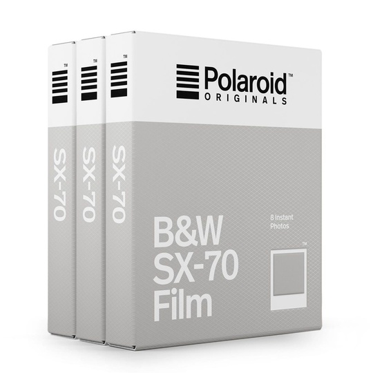 POLAROID ORIGINALS B&W Film for SX-70 3-PACK