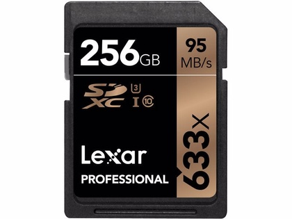 Lexar Profesional 633X SDHC/SDXC UHS-I U1/U3 256GB