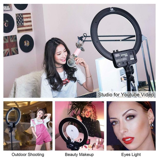 Vlogging LED-ringbelysning - Halo14 LED Ring Light