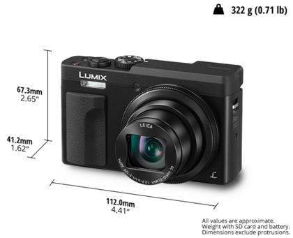 LUMIX TZ90 4K digitalkamera
