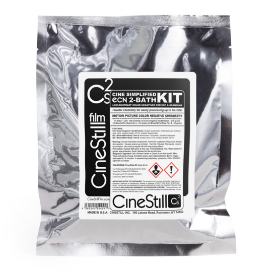 CINESTILL Cs2 ''Cine Simplified'' ECN 2-Bath Powder Kit (16 Rolls) to mix 1000 ml