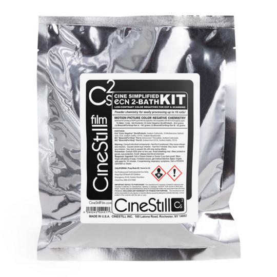 CINESTILL Cs2 ''Cine Simplified'' ECN 2-Bath Powder Kit (16 Rolls) to mix 1000 ml - SLUTSÅLD!