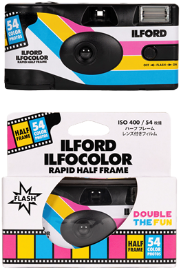 ILFOCOLOR Single Use Camera Rapid half frame with 54 exposures