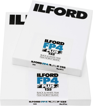 Ilford FP4 PLUS 4x5" 100 Sheet Film