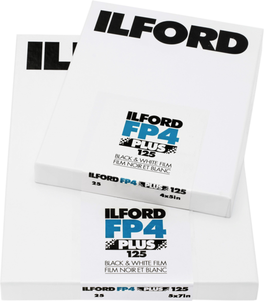 Ilford FP4 PLUS 4x5" 100 Sheet Film