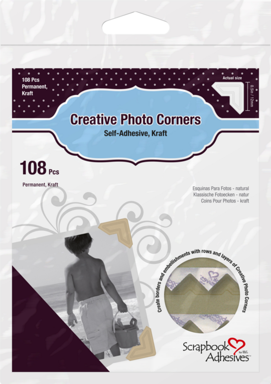 Fotohörn Photo corners Ivory 108pcs