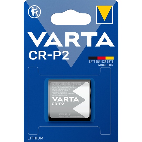 VARTA/PANASONIC CR-P2 Lithium Photo batteri 6Volt 1-pack